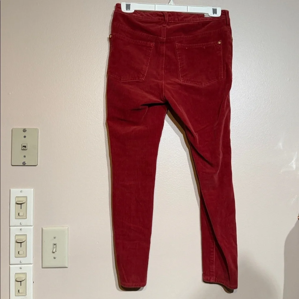 Pilcro Women's Vibrant Red Skinny Jeans